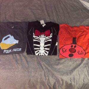 NWT Lot of 3 men’s t shirts size medium, funny, drinking theme